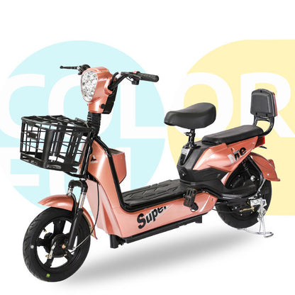 Manufacturer's In-Stock Foreign Trade Electric Vehicles, Cross-Border Transportation, Adult Small Electric Bicycles, Brazilian Two-Person Battery Bikes