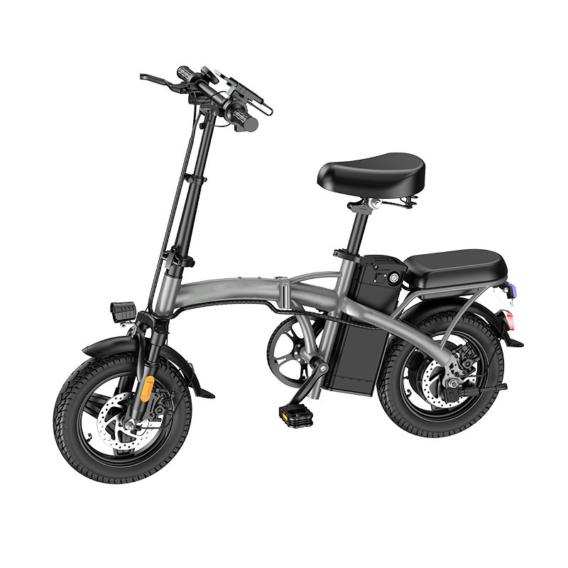 U.S. In-Stock Cross-Border Hot-Selling 14-Inch Folding Electric Bike, Ultra-Light Portable Electric Bicycle, Mini Distribution