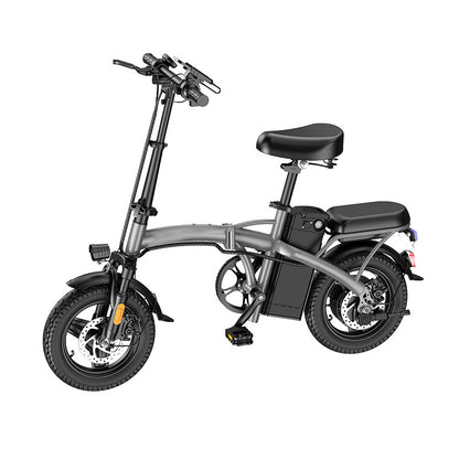 U.S. In-Stock Cross-Border Hot-Selling 14-Inch Folding Electric Bike, Ultra-Light Portable Electric Bicycle, Mini Distribution
