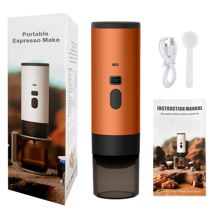 Cross-border portable capsule coffee machine automatic wireless heating small household outdoor portable coffee machine wholesale