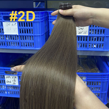 Human Hair Wig Hand Braided Hair Curtain Ladies Human Hair Genius Weft Bundles European and American Cross-Border