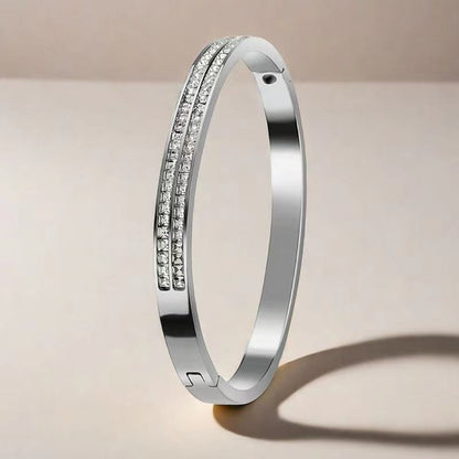 European and American Cross-Border Stainless Steel Bracelet, Titanium Steel Nail Bracelet for Women, Non-Fading, Simple, Versatile, Fashionable and Elegant Bracelet