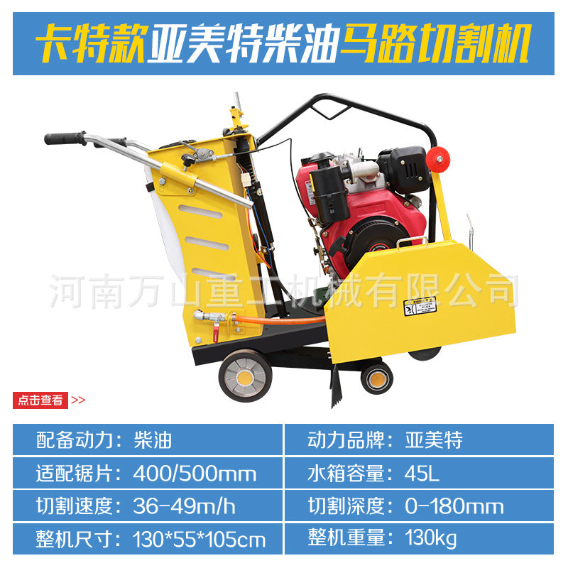 Diesel Road Cutting Machine Concrete Pavement Seam Cutting and Engraving Machine Road Slotting Machine Cement Cutting Machine