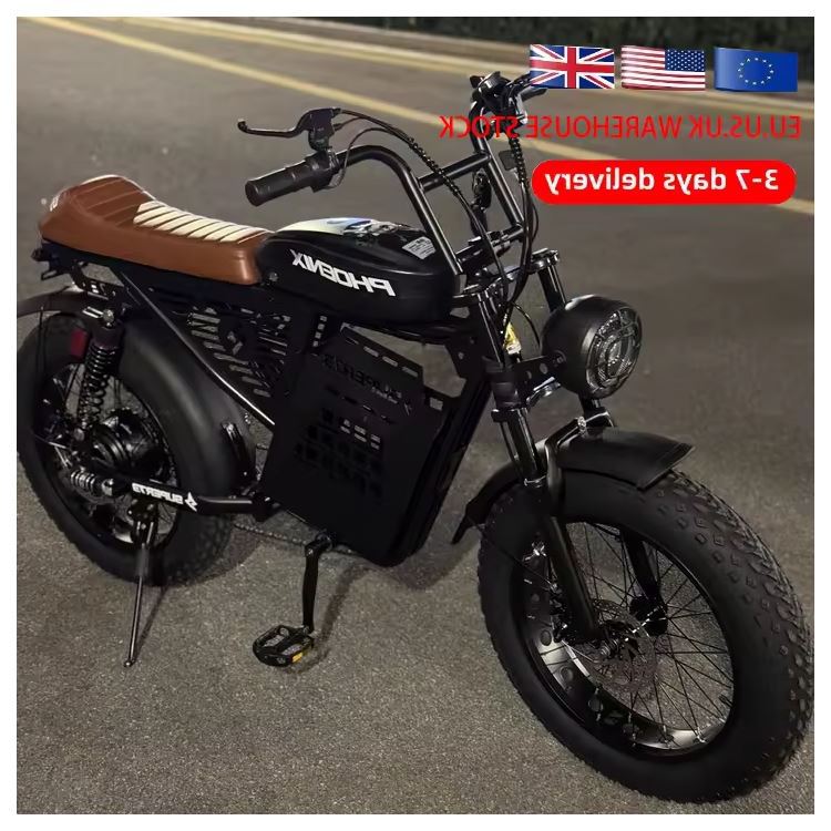 Super73 Snow off-Road Fat Tire Electric Bicycle 20-Inch Thick Tire Retro off-Road Small Outdoor Snowmobile