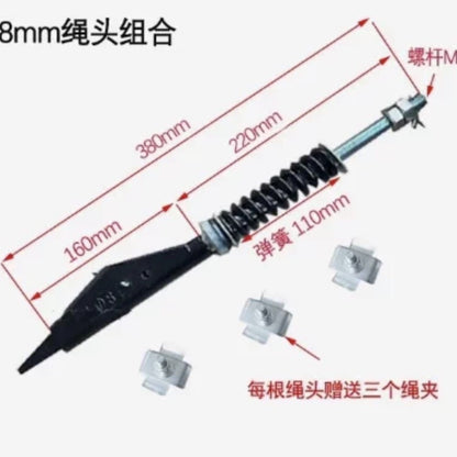 Elevator Wire Rope Head Combination Wire Clamp Rod Diameter 8/10/12 Elevator Parts Manufacturer Wire Rope Clamp