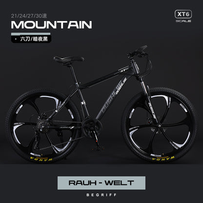 Mountain Bike Men and Women Adult Commuter Teenagers Variable Speed Student Shock Absorption off-Road Racing Bike Cross-Border