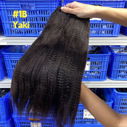 10A Human Hair Hair Curtain Double Drawn Humanhair Bundle Bone Straight Hair Spot Manufacturer Wholesale
