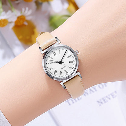 Cross-Border In-Stock Student Watches for Women, Niche Digital Thin Leather Strap Quartz Exam Ladies' Wholesale Student Electronic Watches