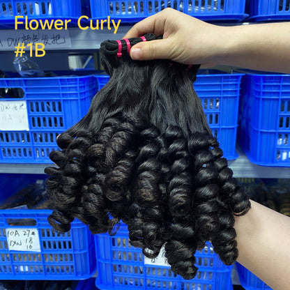 Fumi Hair Curly Bundles Real Hair Wig Hair Curtain Human Hair Full Human Hair Wig