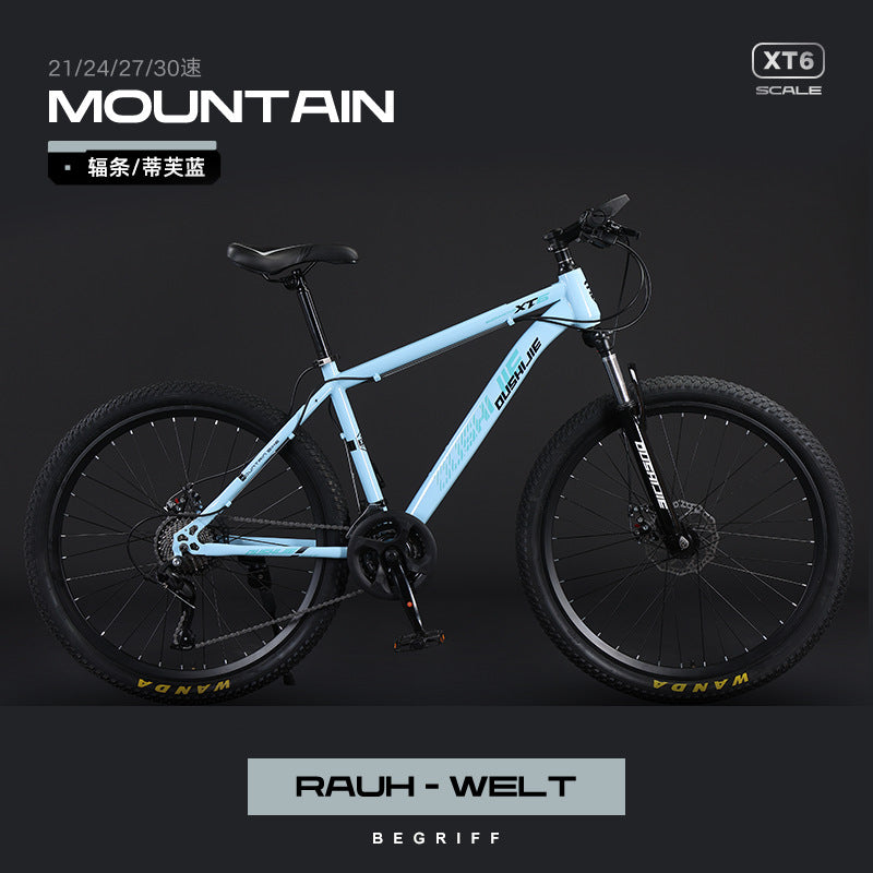 Mountain Bike Men and Women Adult Commuter Teenagers Variable Speed Student Shock Absorption off-Road Racing Bike Cross-Border