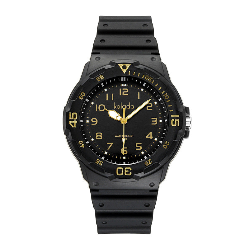 Trendy watches men's sports men's students waterproof anti-fall boys double calendar watch generation box link