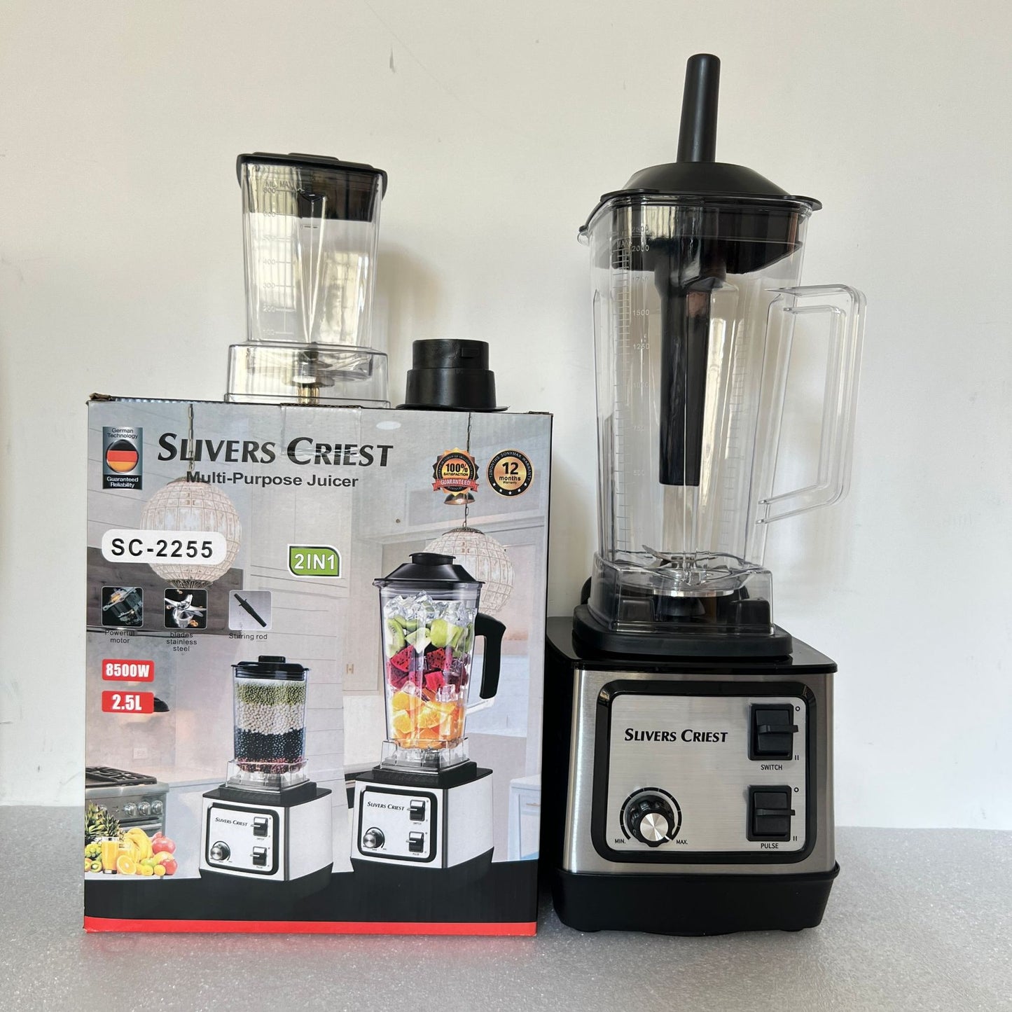 4Lblender Cross-Border North American Stainless Steel Food Processor Large Capacity Blender Juicer Mixer Meat Grinder