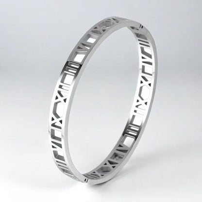 European and American Cross-Border Stainless Steel Bracelet, Titanium Steel Nail Bracelet for Women, Non-Fading, Simple, Versatile, Fashionable and Elegant Bracelet