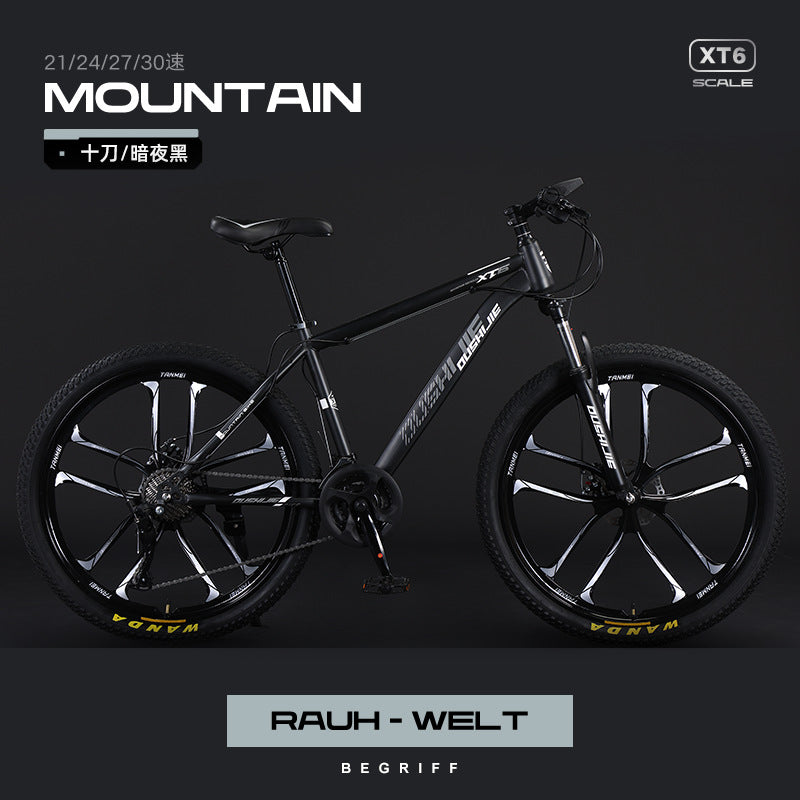 Mountain Bike Men and Women Adult Commuter Teenagers Variable Speed Student Shock Absorption off-Road Racing Bike Cross-Border