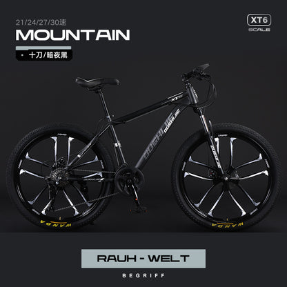 Mountain Bike Men and Women Adult Commuter Teenagers Variable Speed Student Shock Absorption off-Road Racing Bike Cross-Border