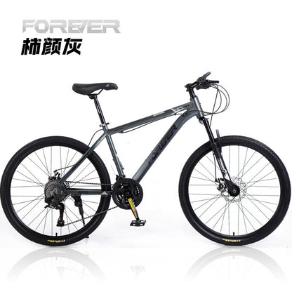 Permanent Aluminum Alloy Mountain Bike Youth Adult Student Bike Variable Speed Racing Shock Absorption Road Bike Commuting Men and Women