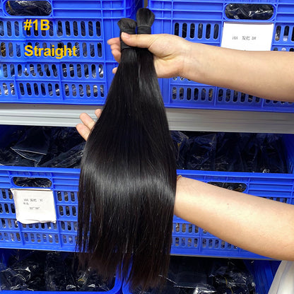 Customized Wig Women's Hair Bulk Hair Human Straight Hair Real Hair Cross-Border Wig