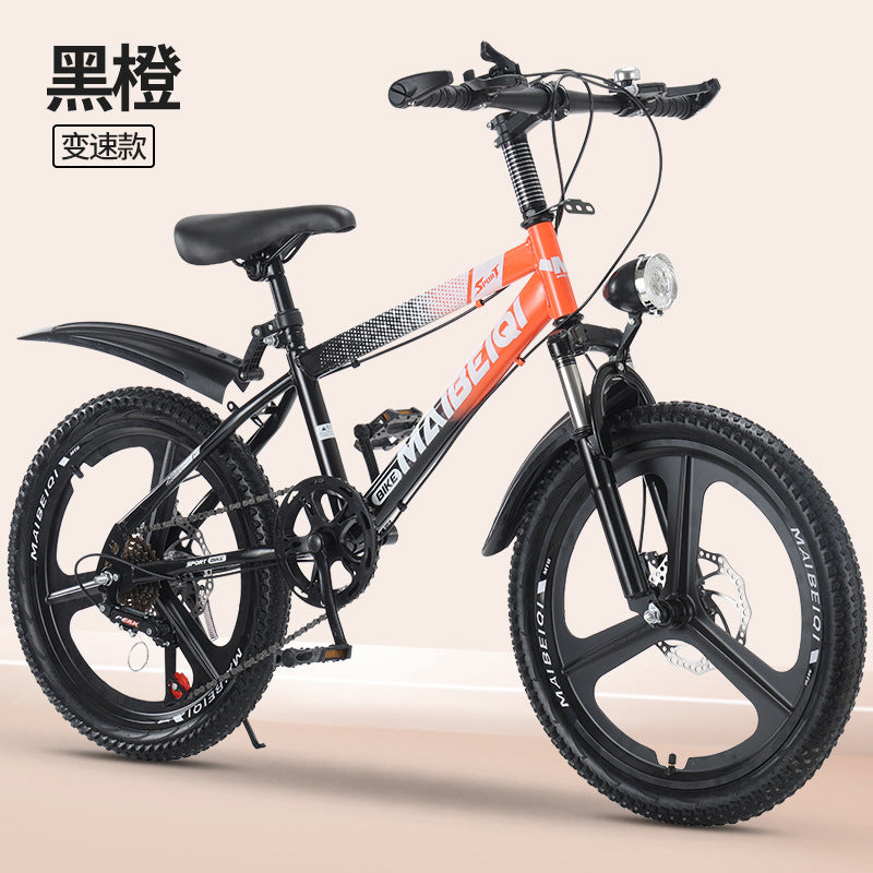 Children's Mountain Bike Primary and Secondary School Students Variable Speed Mountain Bike 8-14 Years Old Middle and Big Children Teenagers Outdoor Road Bike