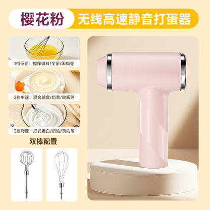 Cross-Border Electric Eggbeater Hand-Held Kitchen Baking Cream Frother Household Mini Milk Coffee Blender