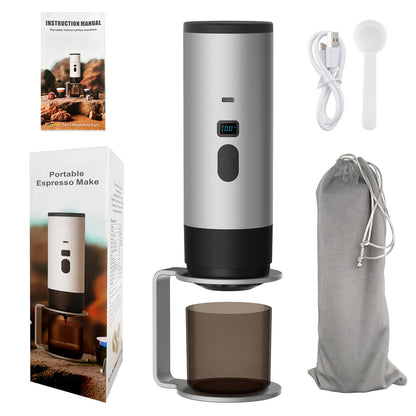 Cross-border portable capsule coffee machine automatic wireless heating small household outdoor portable coffee machine wholesale