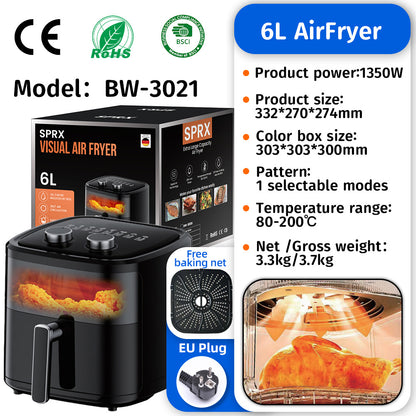 Yangzi Air Fryer Household Large Capacity Air Fryer 5Lair Fryer Air Fryer Multi-Function