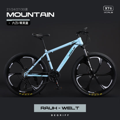 Mountain Bike Men and Women Adult Commuter Teenagers Variable Speed Student Shock Absorption off-Road Racing Bike Cross-Border