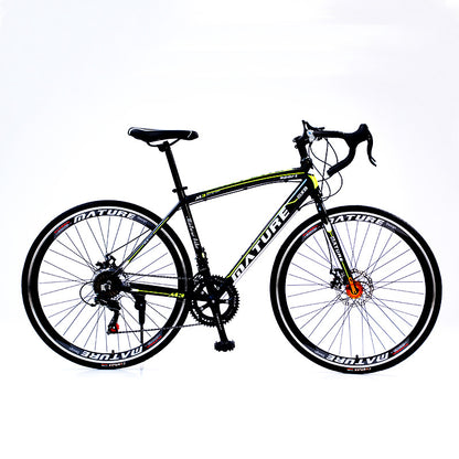 Source Factory Urban Road Competition Variable Speed Bicycle Double Disc Brake Lightweight Male and Female Students Bicycle Commuting