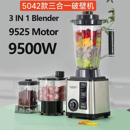 4Lblender Cross-Border North American Stainless Steel Food Processor Large Capacity Blender Juicer Mixer Meat Grinder