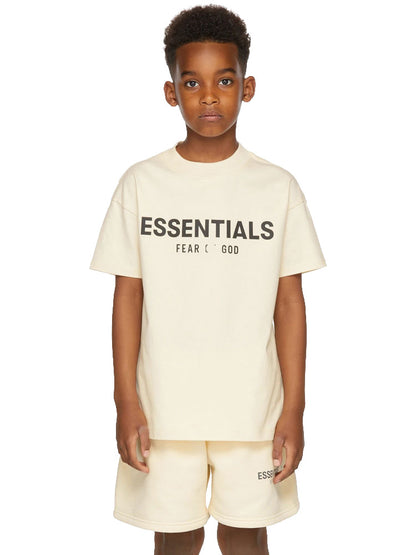 High-end original goods Essentials children's clothing T-shirt short sleeve fashion brand Fog high street boys and girls parent-child clothing