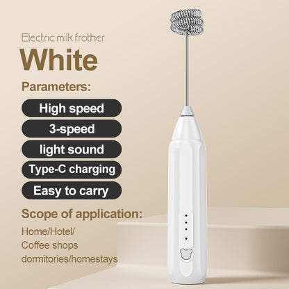 Cross-Border Electric Eggbeater Hand-Held Kitchen Baking Cream Frother Household Mini Milk Coffee Blender