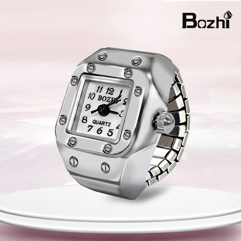[Ring watch] new hot creative alloy shell finger watch lovers foreign trade new men and women manufacturers direct batch