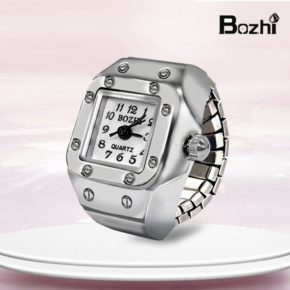 [Ring watch] new hot creative alloy shell finger watch lovers foreign trade new men and women manufacturers direct batch