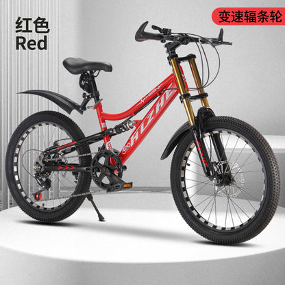 Children's Mountain Bike Cycling Road Bike Double Shock-Absorbing Cycling Bicycle Men's and Women's Same Bicycle Student Cycling Bicycle
