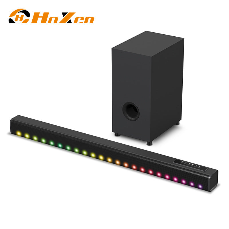 Foreign Trade Export Hoxen Sound Heater Echo Wall Audio TV Wall Hanging New Long Bluetooth Subwoofer Stereo