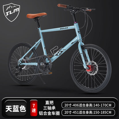 New 20-inch Road Bike Curved and Straight-handle Variable Speed Road Competition sports car Young Students Small Wheel Bicycle