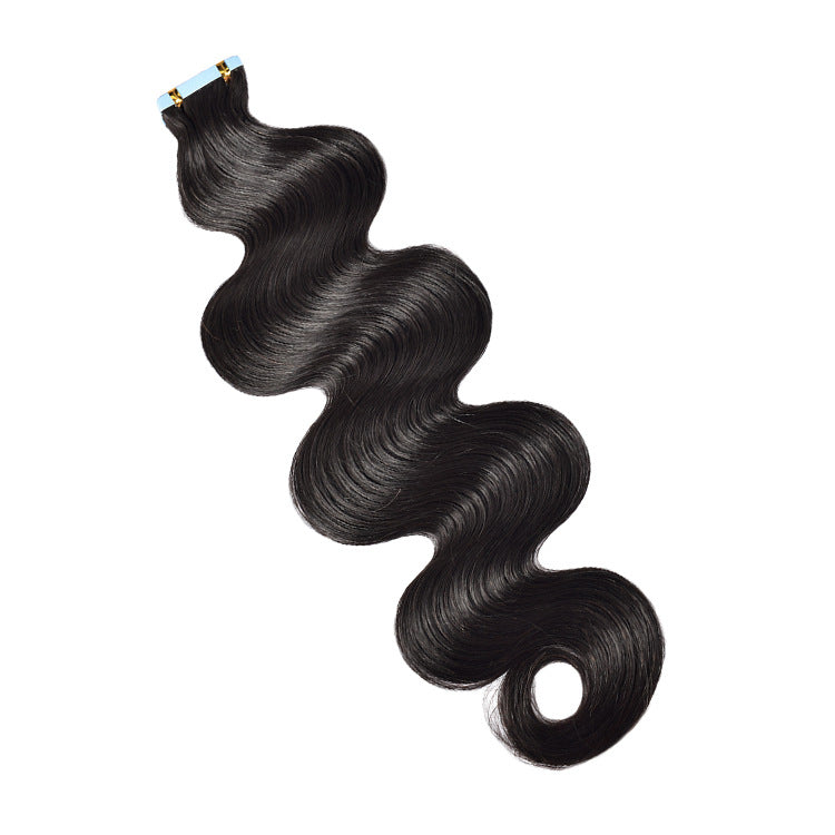 Wig Film Hair Human Tape in Hair Invisible Traceless Hair Extensions European and American Cross-Border Human Hair Wigs