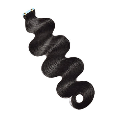 Wig Film Hair Human Tape in Hair Invisible Traceless Hair Extensions European and American Cross-Border Human Hair Wigs