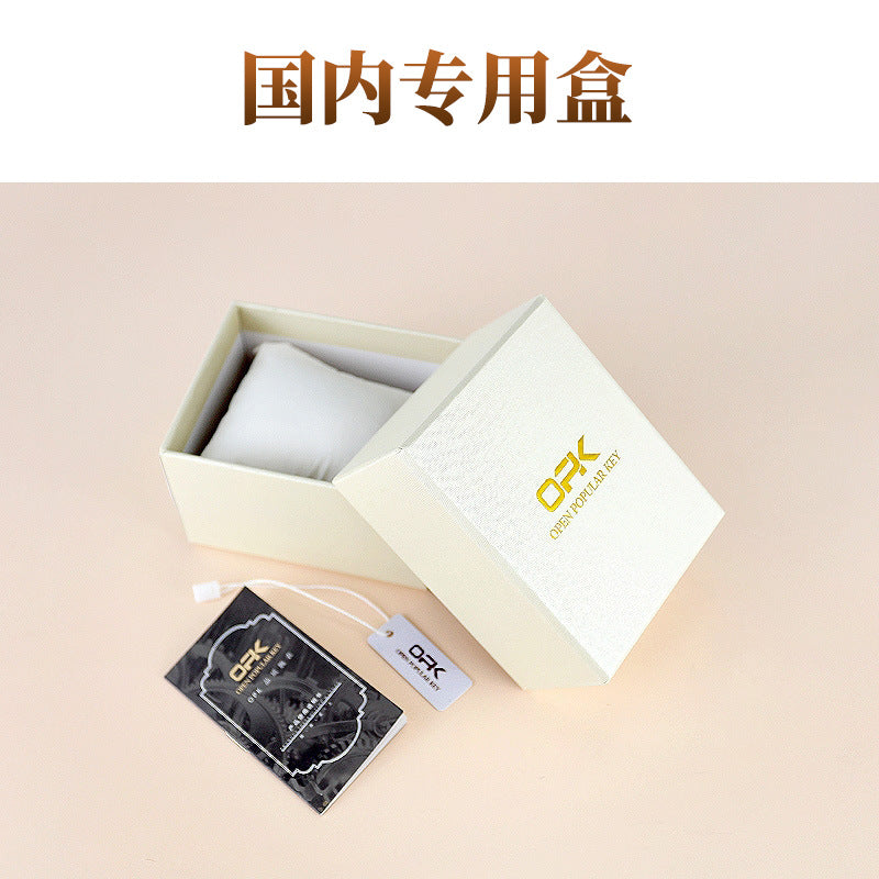 OPK brand new waterproof luminous men's watch fashion luxury wrist watch business personality quartz men's watch