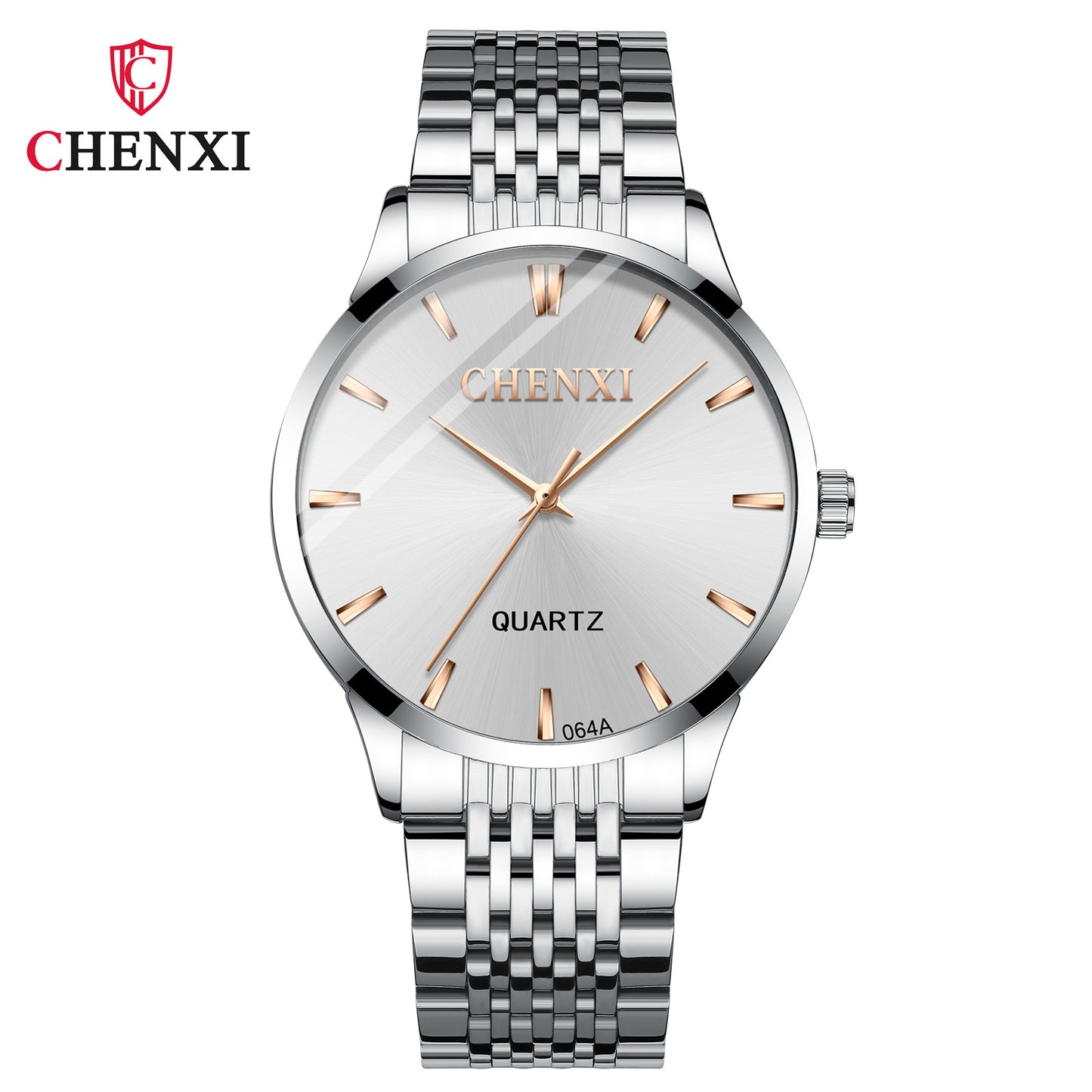Dawn Men's Simple Business Watch Shake Voice Live Cross-border Foreign Trade Factory Wholesale Steel Belt Luminous Quartz Watch