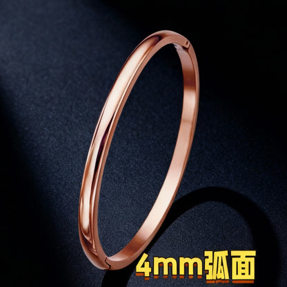 European and American Cross-Border Stainless Steel Bracelet, Titanium Steel Nail Bracelet for Women, Non-Fading, Simple, Versatile, Fashionable and Elegant Bracelet