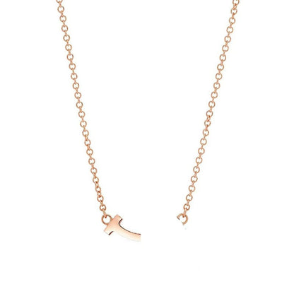 High Version T Home V Gold Smile Smiley Face Necklace Fashion Beautiful Light Luxury Full Diamond Sense Popular Clavicle Chain Gift Female OL