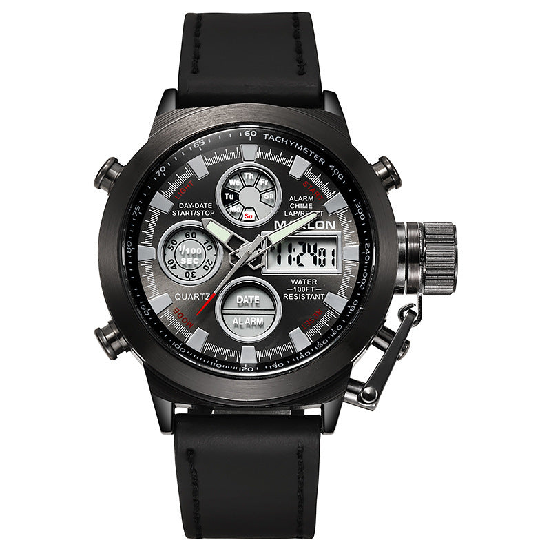 Factory wholesale MAKLON watches wholesale explosion belt quartz double core watches high-end outdoor sports watches