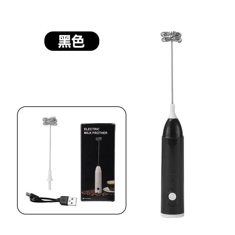 Kitchen Multifunctional Mini Rechargeable Electric Milk Frother Coffee Stirring Stick Milk Frother Milk Powder Mixer
