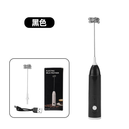 Kitchen Multifunctional Mini Rechargeable Electric Milk Frother Coffee Stirring Stick Milk Frother Milk Powder Mixer