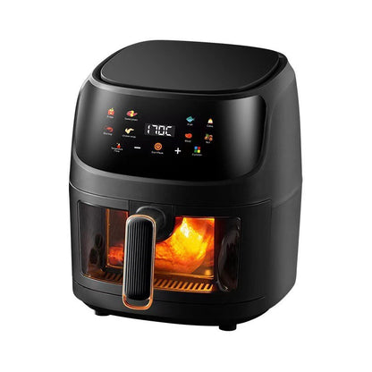 Air Fryer Stainless Steel Touch Computer Air Fryer Fried Chicken Fries Household Large Capacity Visual Electric Fryer