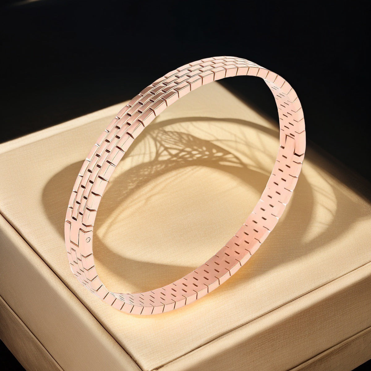 European and American Cross-Border Stainless Steel Bracelet, Titanium Steel Nail Bracelet for Women, Non-Fading, Simple, Versatile, Fashionable and Elegant Bracelet