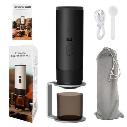 Cross-border portable capsule coffee machine automatic wireless heating small household outdoor portable coffee machine wholesale