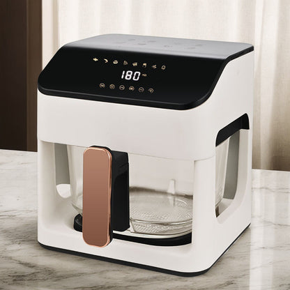Air Fryer Intelligent Temperature Control Oven Household Crispy Meat Oil-Free Transparent Visual Full Glass Pot Fully Automatic Electric Fryer