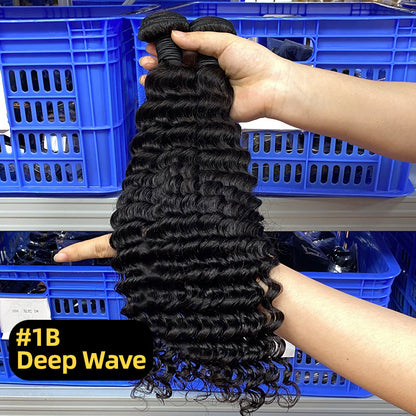 12A Wig Human Hair Hair Curtain Ladies Double Drawn Human Hair Bundles European and American Cross-Border