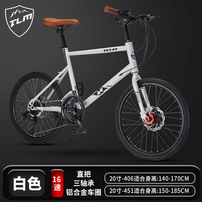 New 20-inch Road Bike Curved and Straight-handle Variable Speed Road Competition sports car Young Students Small Wheel Bicycle